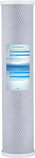 Geekpure 20-Inch Universal Carbon Block Water Filter Cartridge