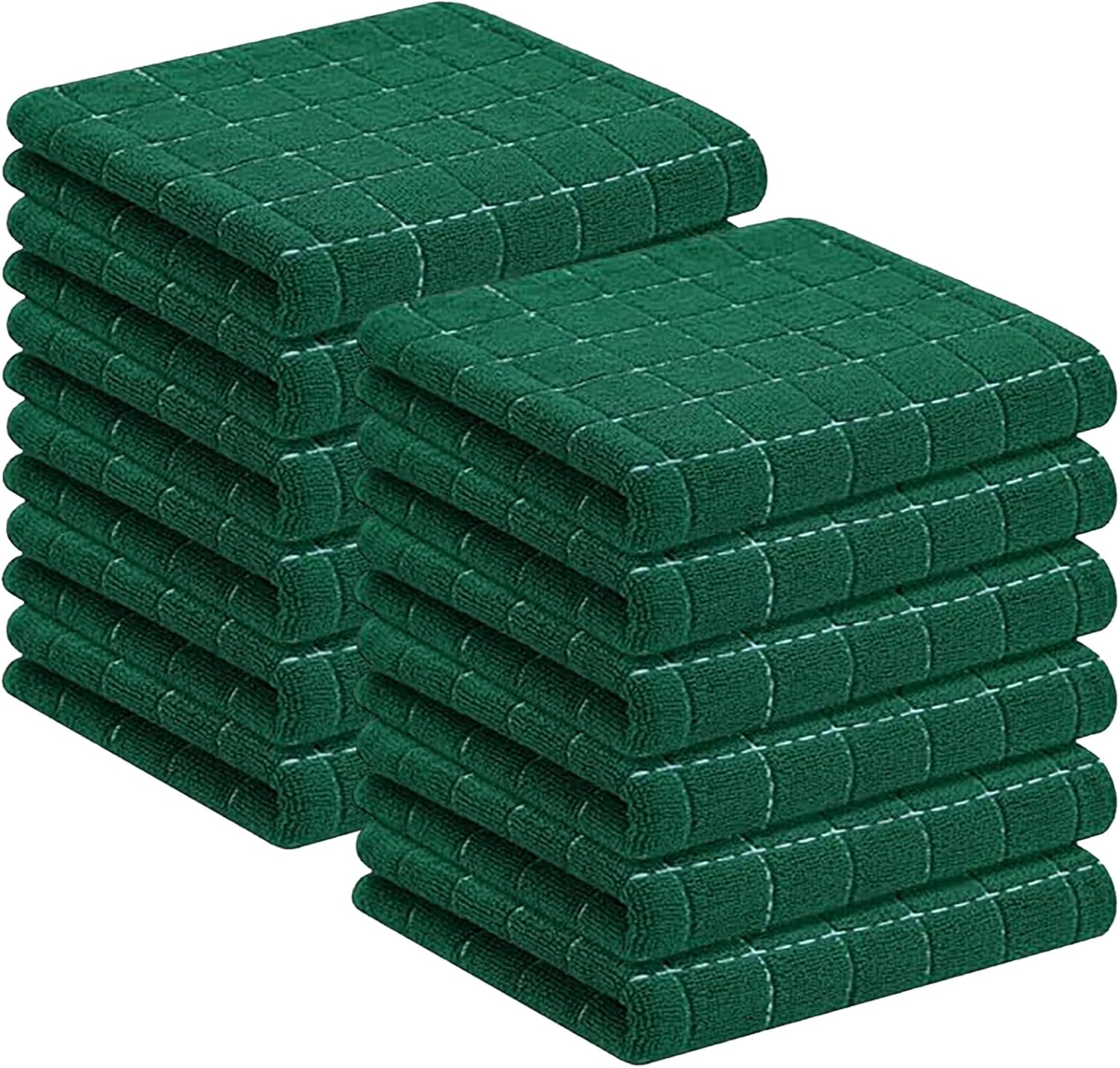 Homaxy 100% Cotton Terry Kitchen Towels - Soft and Absorbent