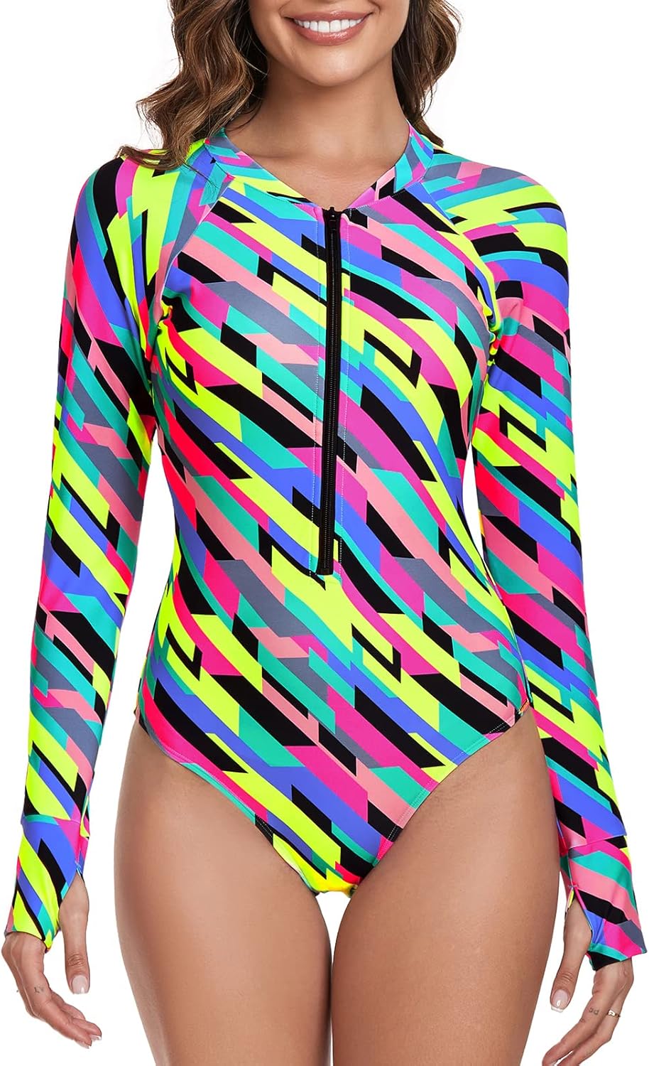 RELLECIGA Women's One Piece Swimsuits for UV Protection Surfing