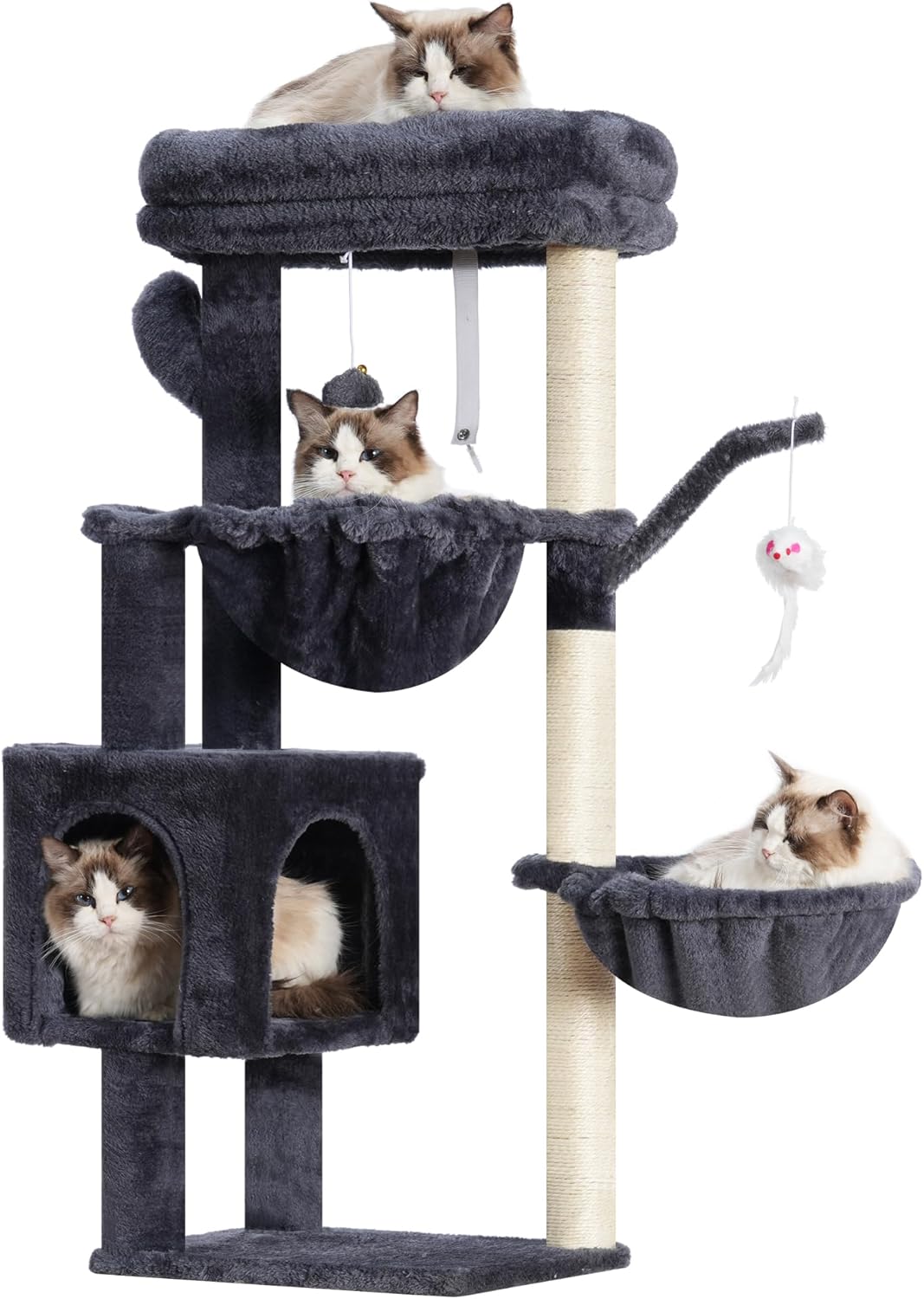 Heybly Cat Tree Tower Condo with Scratching Post for Cats