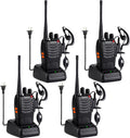 Baofeng Walkie Talkies 888S Rechargeable Long Range - 4 Pack