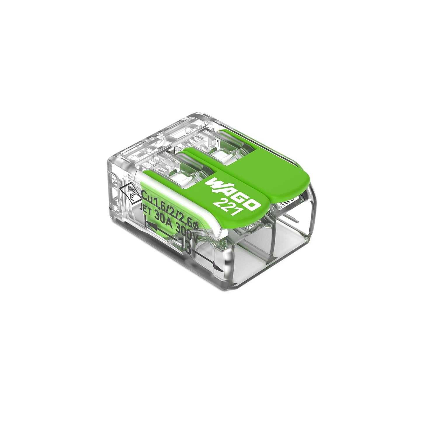 WAGO Splicing Connector Green Range for Solid and Stranded