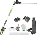 Pole Hedge Trimmer Cordless 20V 20in with 10-ft Reach