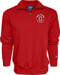 Ohio State Buckeyes Quarter Zip Sweatshirt - Left Chest Logo