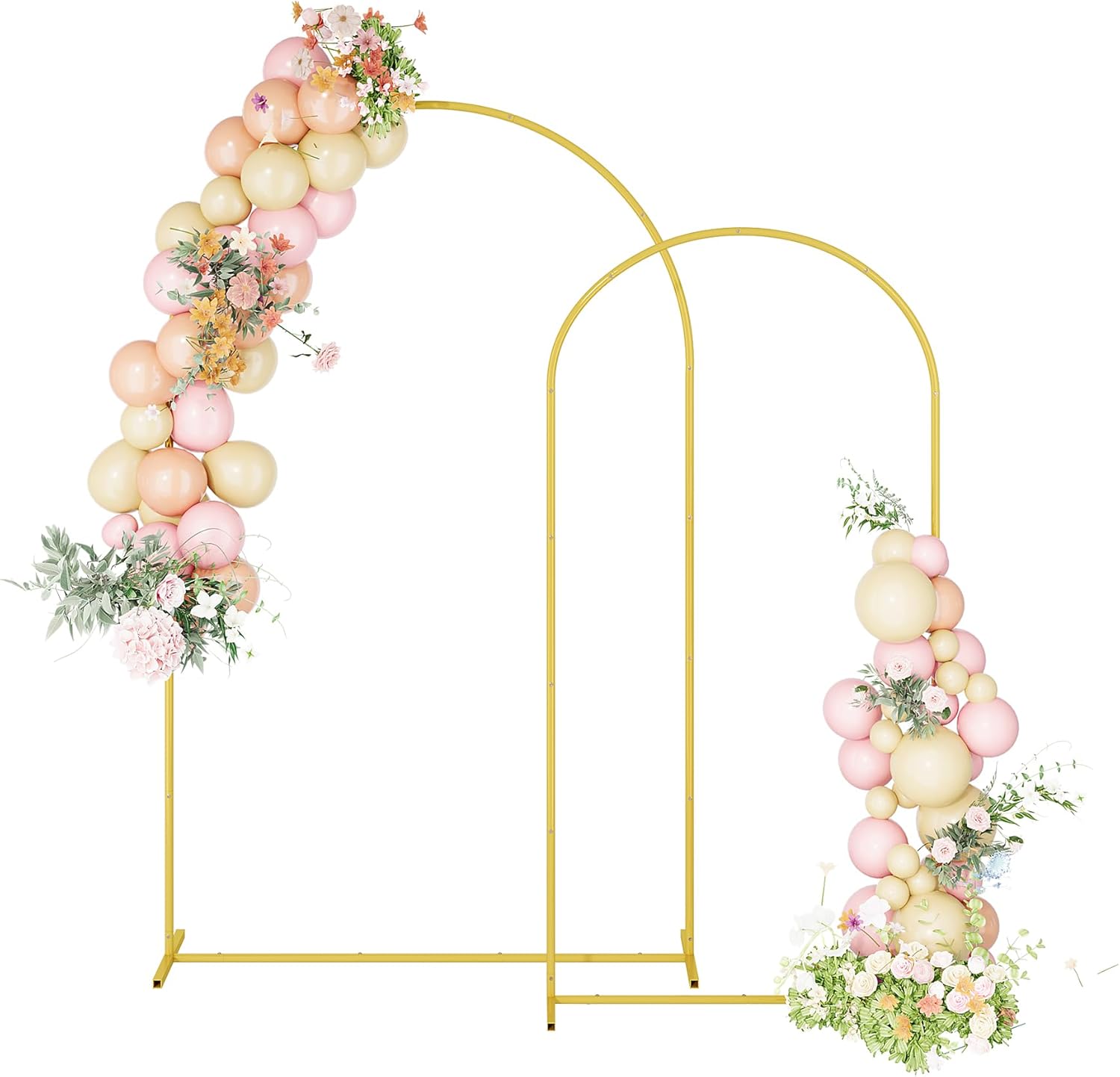 UDEAR Metal Arch Backdrop Stand Set for Weddings and Events