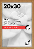 20x30 Poster Frame with Polished Plexiglass - Wide Pine Molding