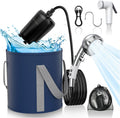 Portable Shower Camping with 9000mAh Rechargeable Pump for Outdoors