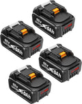 Amityke Battery for Makita 18V 6.0Ah 4Pack - Long Run Time