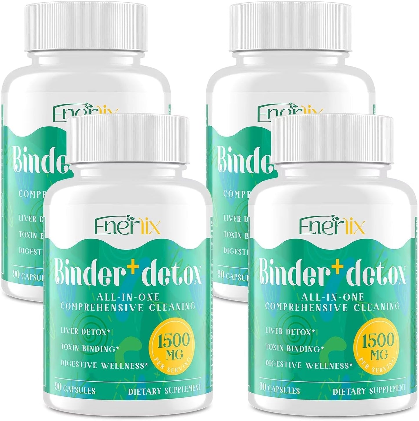 15-in-1 Detox Binder with Activated Charcoal and Chlorella