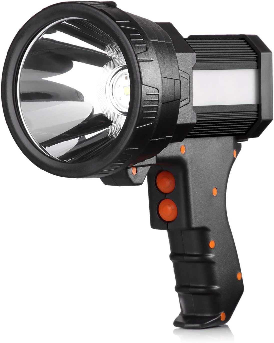 BUYSIGHT Rechargeable Spotlight: 100000 Lumen Handheld Flashlight