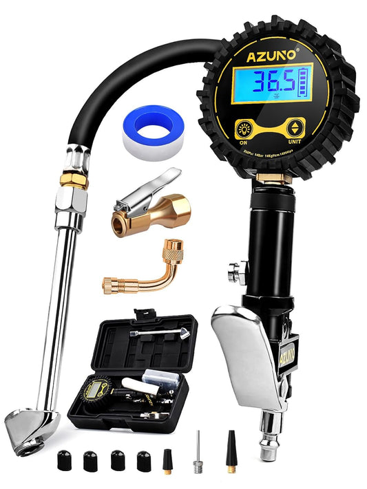AZUNO 200 PSI Tire Inflator & Gauge Kit