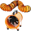 8-Inch High-Velocity Portable Utility Blower Fan - Industrial