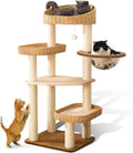 Cat Tree Tower for Indoor Cats - Tall Modern Condo for Large Cats