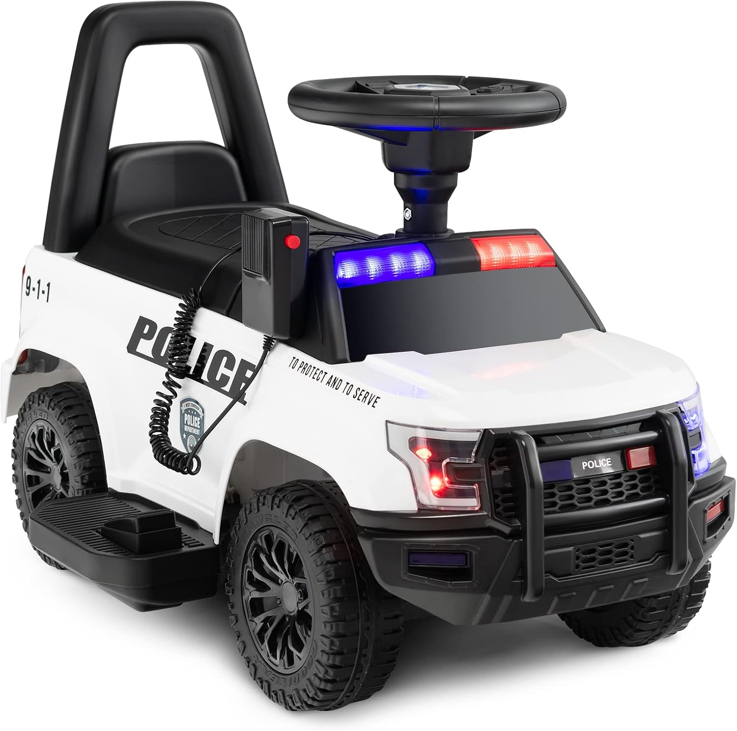 HONEY JOY Ride On Push Car for Toddlers with Music and Lights