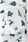 Viviland Plush Christmas Micro Fleece Queen Bed Sheet Set - Extra Warm