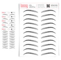 Temporary Eyebrow Tattoos 5 Pack - Natural Hair-Like Strokes Brows