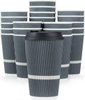 Disposable Coffee Cups With Lids - 16 oz To Go Coffee Cup (70 Pack)