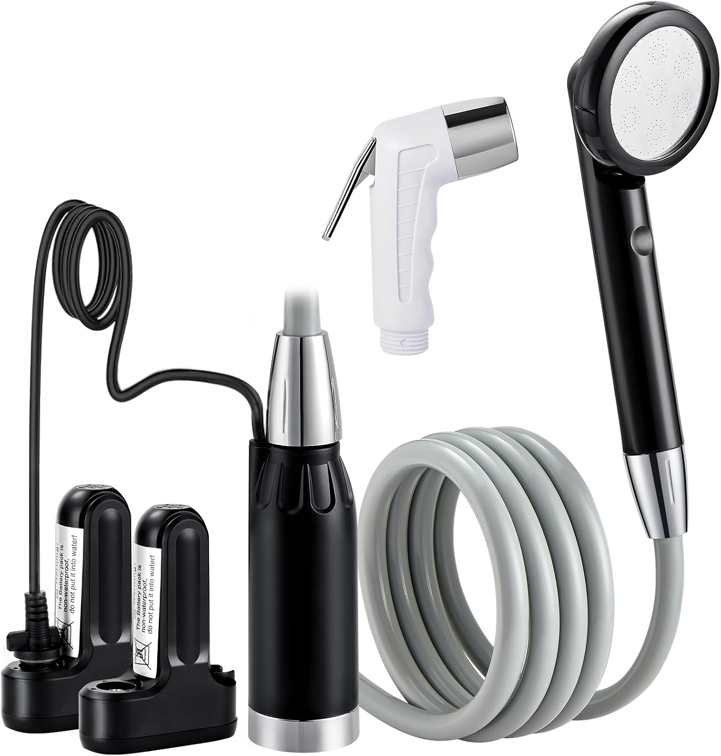 Portable Camp Shower with 2 Batteries