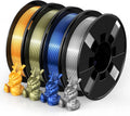 PLA Silk Shiny 4-Color Filament Bundle 1.75mm - Smooth Glossy Prints