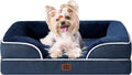 Orthopedic Dog Bed for Small Dogs - Supportive Memory Foam Bolster