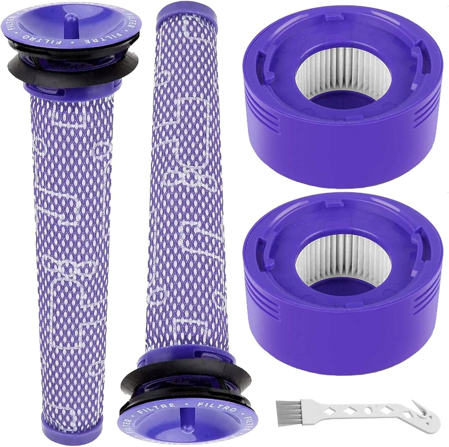 Dyson V7 V8 Vacuum Filters 4 Pack: Cleaner Air