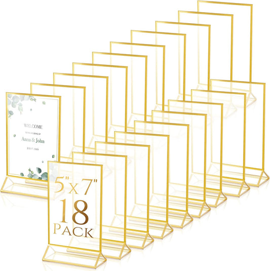 24 Pack Gold Picture Frames 5 x 7 Inch for Elegant Displays