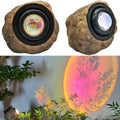 Solar Rock Lights Sunset Projection Pathway Lights - 2 Pack