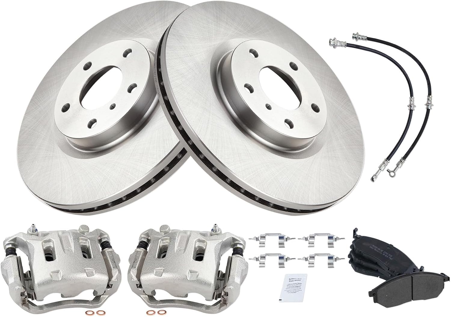 TRQ Front Brake Pad & Rotor Kit for 2011-2014 Nissan Murano