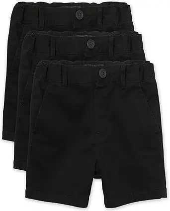 Stretch Chino Shorts for Baby Boys and Toddlers - 3-Pack