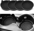 Car Cup Holder Coaster Silicone Insert 4-Pack - Non-Slip Interior