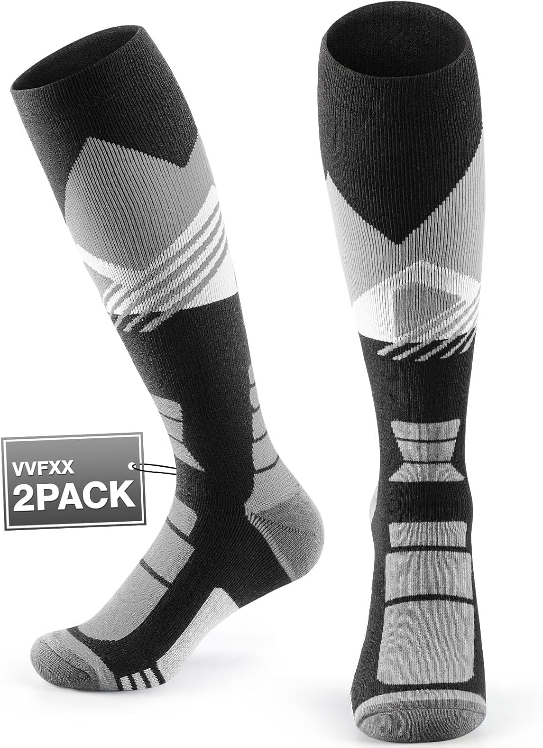 Thermal Men's Ski Socks 2-Pack - Stay Warm & Cozy!