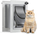 Cat Door for Wall 3-Flap Small Pet Door for Walls - Secure Insulated