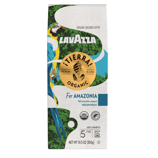 Lavazza Tierra Organic ia Ground Coffee - Floral & Fruity Medium Roast