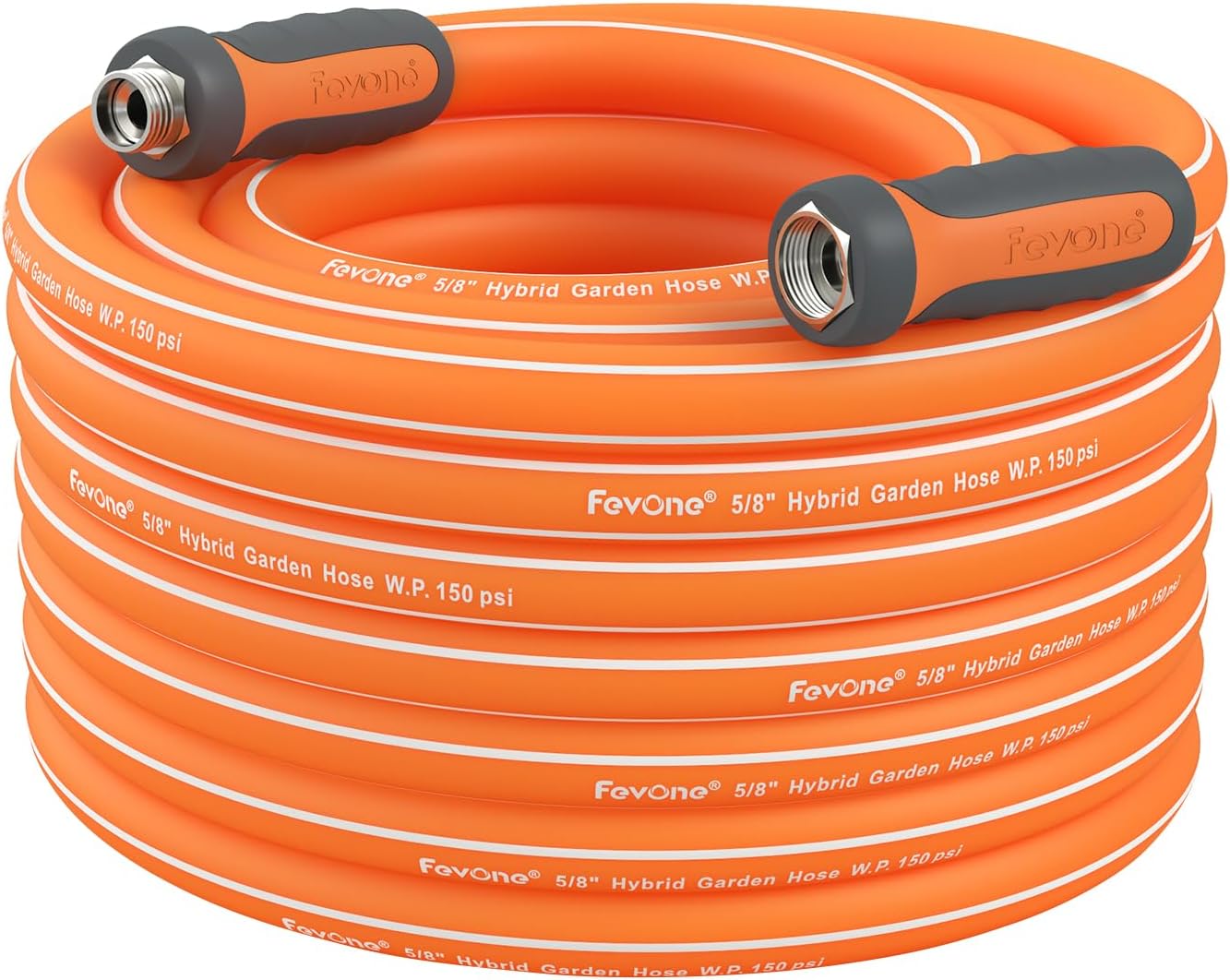 FEVONE 55ft Heavy Duty Garden Hose, Kink Resistant, 2-Year Warranty