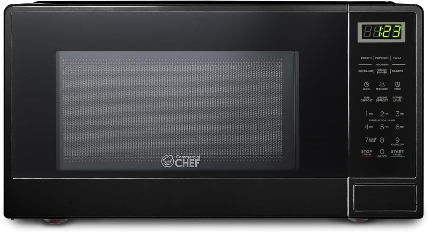 Powerful 1.1 Cu Ft Microwave with 10 Power Levels for Fast Cooking