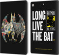 Batman Bat Signal Collage Leather Wallet Case for iPad 10.2 - Durable