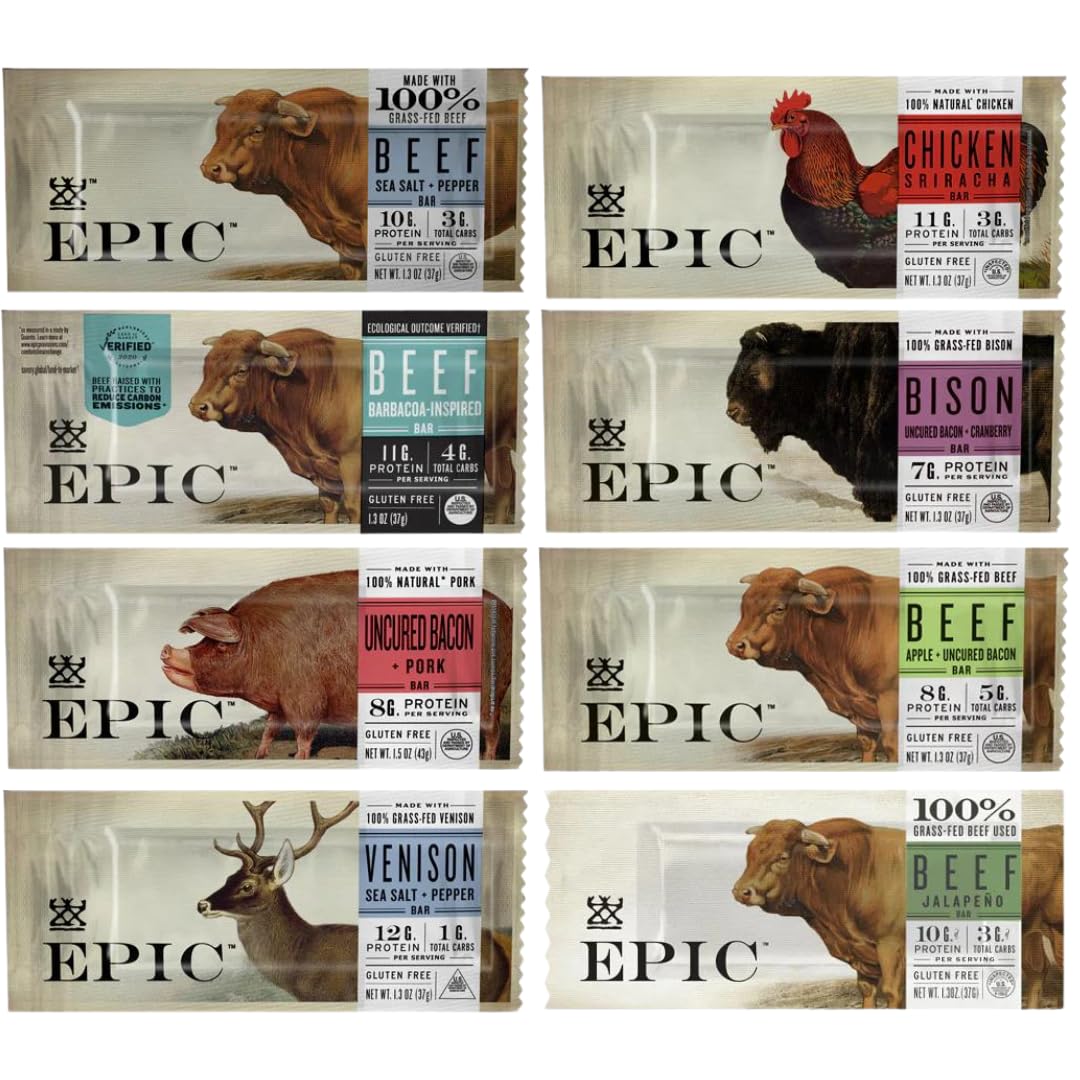 Epic EPIC Bars 100% Animal-Based Whole Protein Sampler Pack