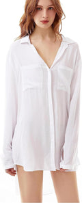 TOUSYEA Sleep Shirts for Women: Luxurious Button Down Pajamas