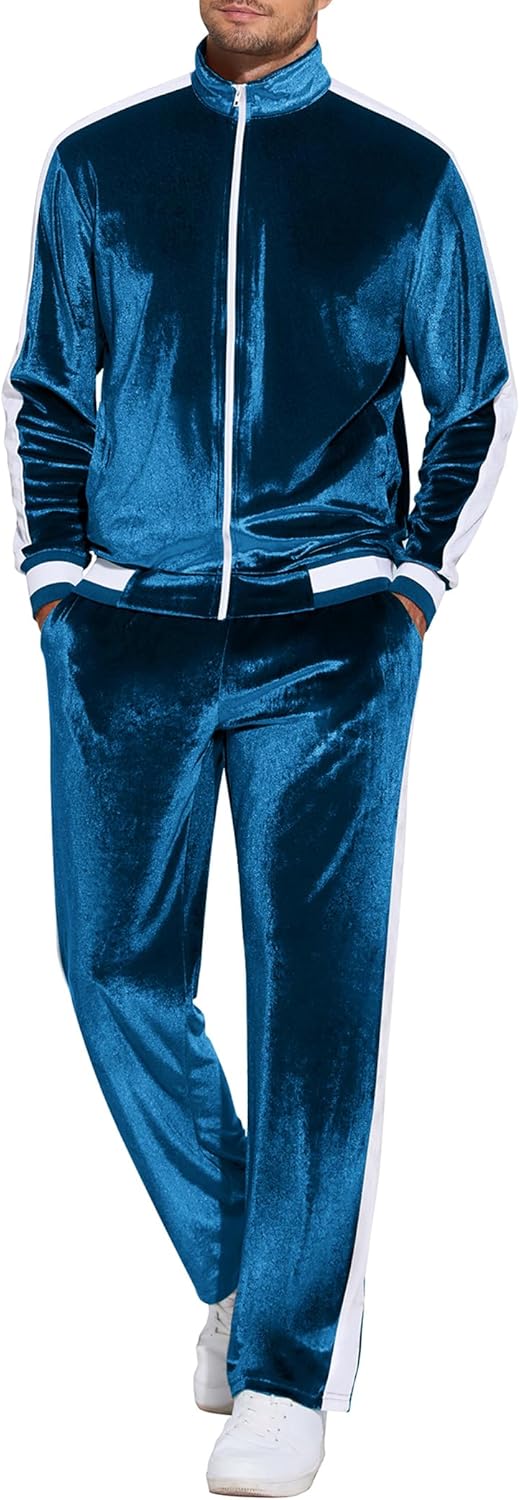 COOFANDY Mens Tracksuit 2 Piece Set for Stylish Comfort