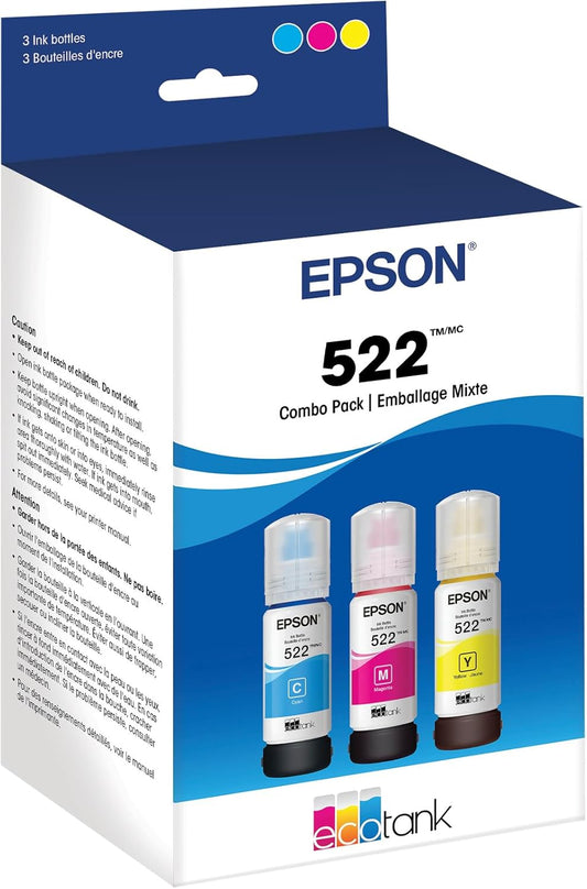 EPSON 522 EcoTank Ink Combo Pack - Vivid Colors & Ultra Capacity!