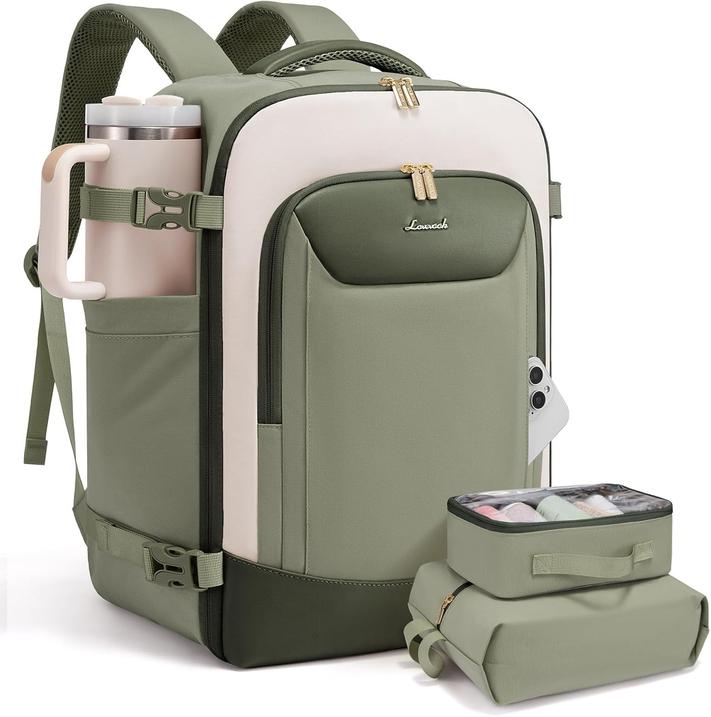 LOVEVOOK 40L Travel Backpack for Women and Men - Airline Approved