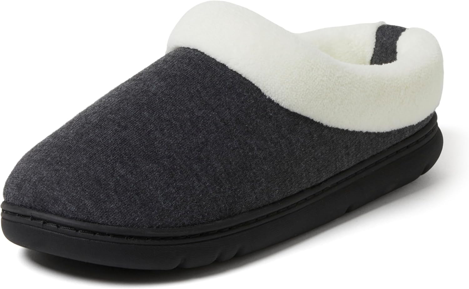 Dearfoams Women's Olive Memory Foam Sweatshirt Clog Slippers