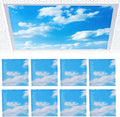 Fluorescent Light Covers 8 Pack 4x2 ft - Magnetic Cloud Diffusers