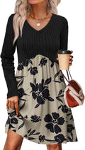 Elegant Long Sleeve Sweater Dress from OFEEFAN for Cool Days
