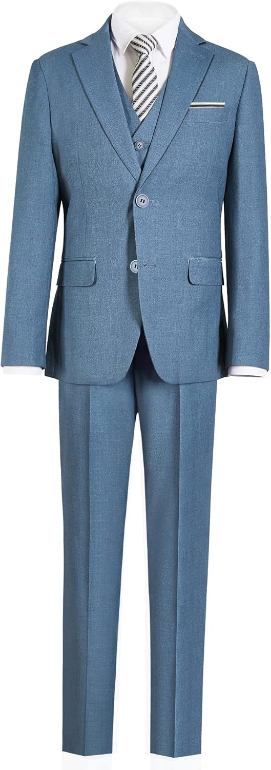 Marvelous World Boys' Formal Slim Fit Suit Set for Events