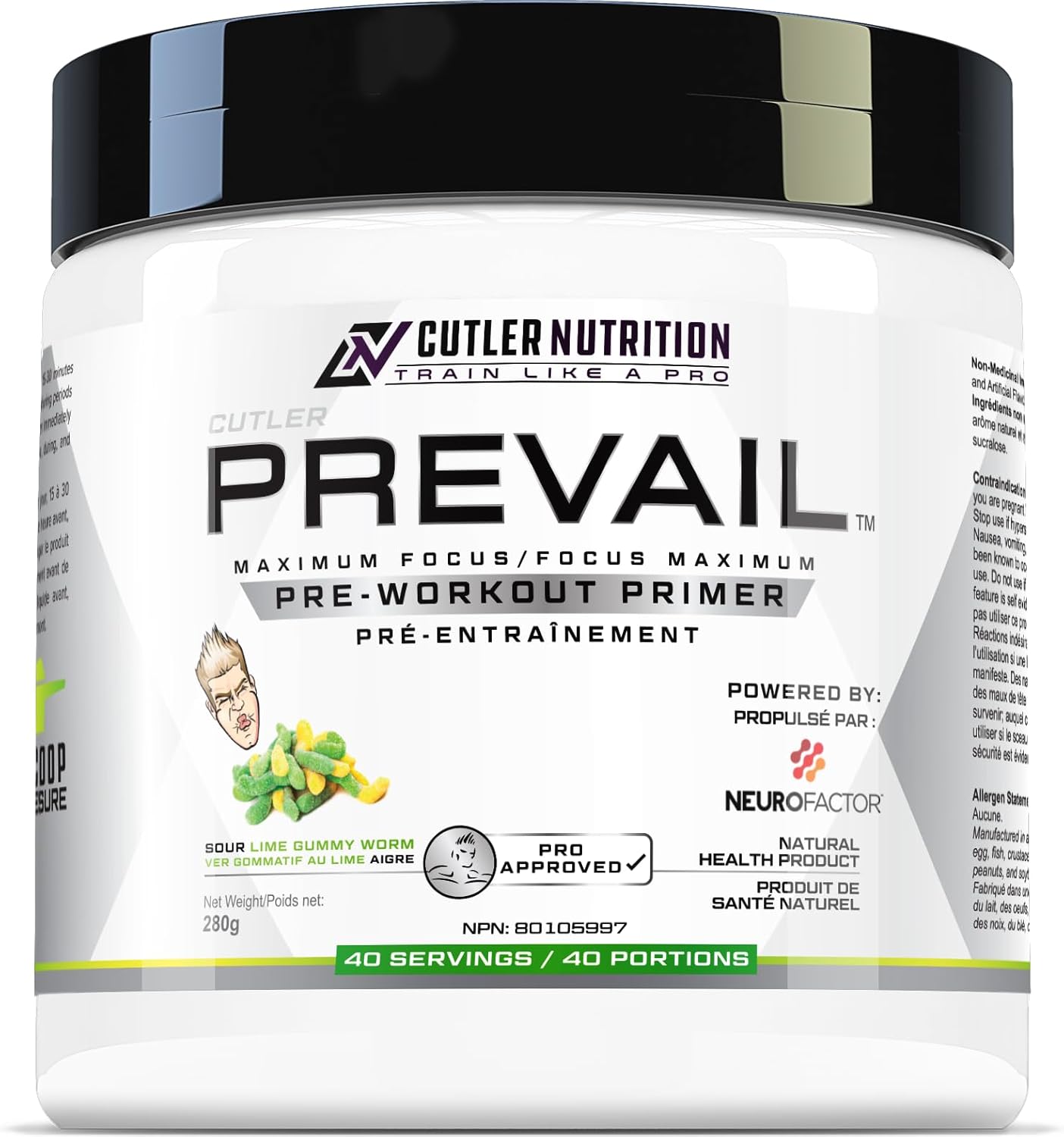 Prevail Pre Workout Powder with Nootropics for Energy and Focus