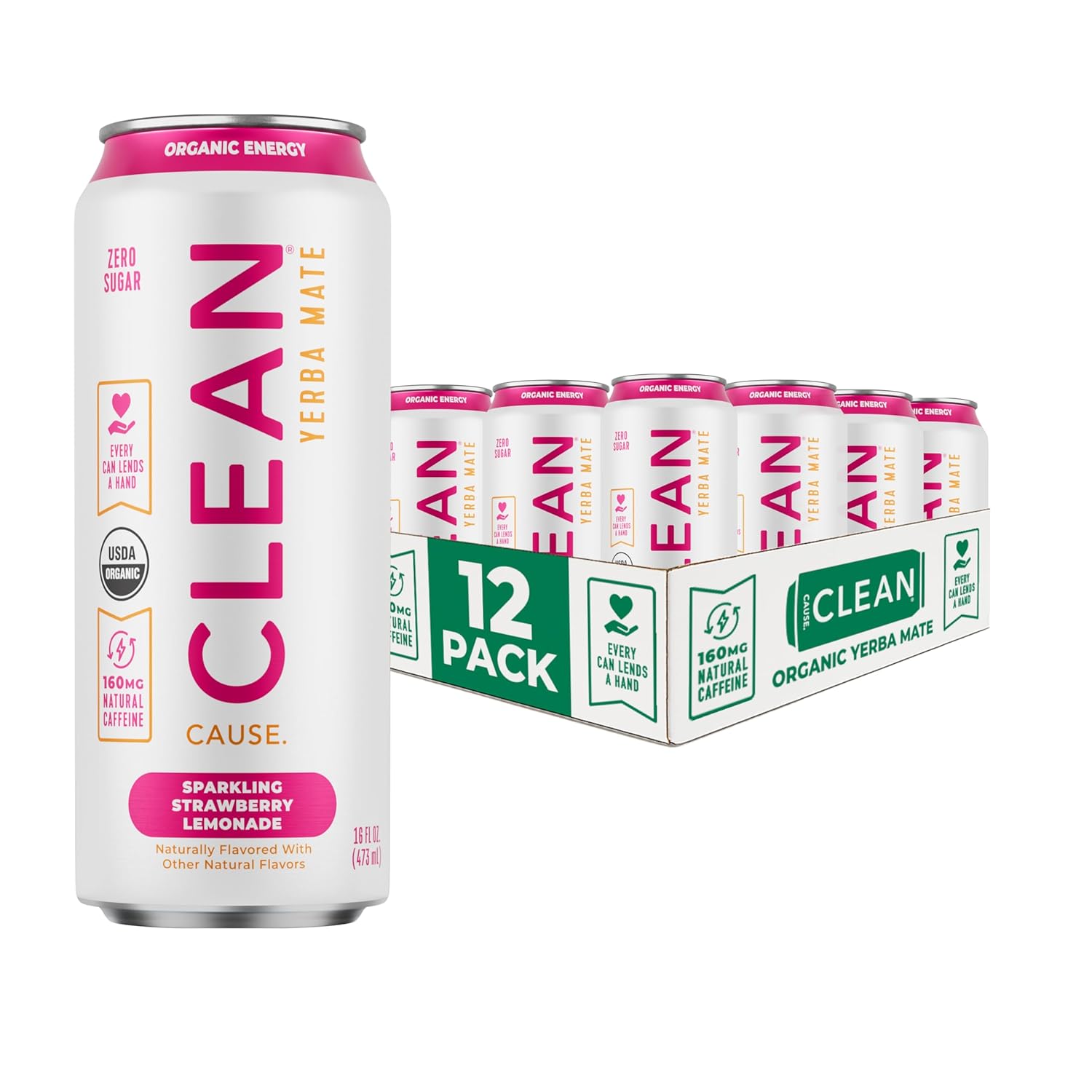 Sparkling Yerba Mate Tea with Zero Sugar and Natural Caffeine