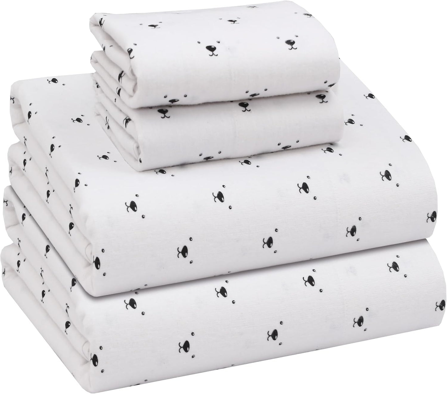 RUVANTI Flannel Sheets Twin Size Set for Cozy Comfort