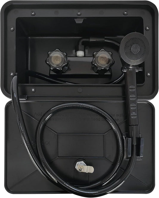 RV Exterior Shower Box Kit for Convenient Outdoor Showers