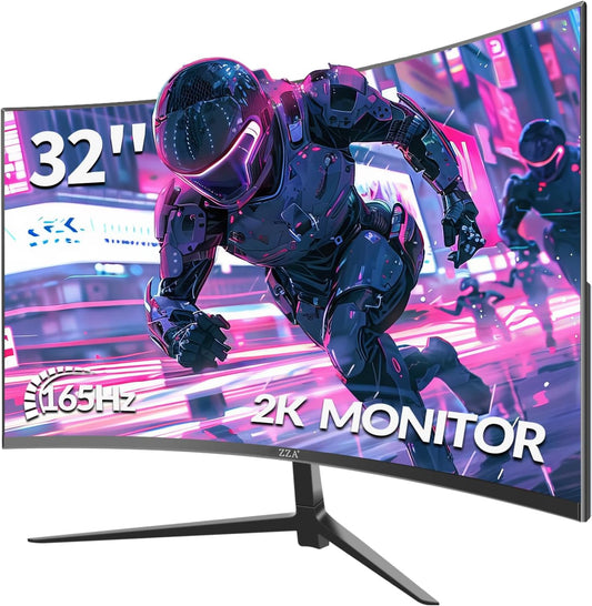 ZZA 32-Inch QHD Curved Gaming Monitor: Immersive Gaming Performance